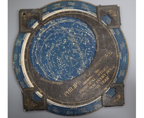 A Philips Planisphere WWII star identifier chart