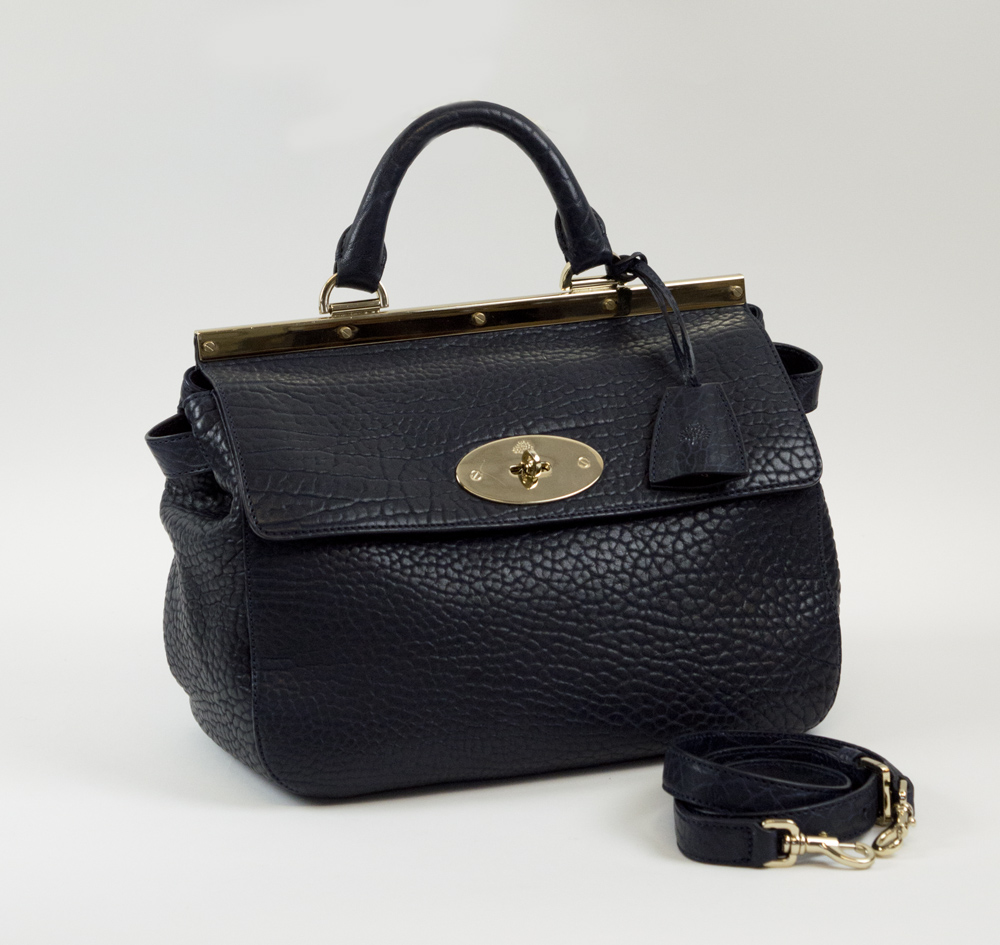 navy blue mulberry bag