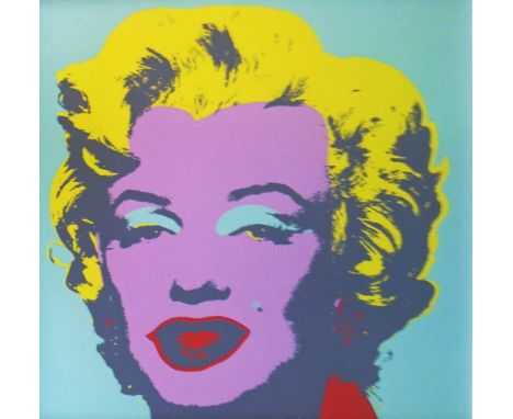 ANDY WARHOL (American, 1928-1987), Marilyn Monroe limited edition print COA Sunday B Morning, green, 91cm x 90cm, framed and 