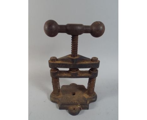 A Bench Top Press by J Tillett and Son Limited London.