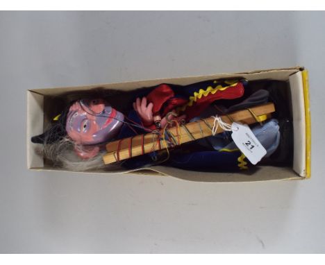 A Boxed Pelham Standard Puppet, Wizard.