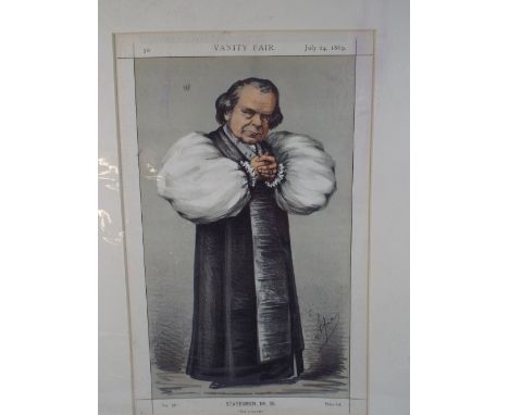 A Mounted by Unframed Vanity Fair Print, Statesman Number 25, Not A Brawler Dated 24th July 1869. 