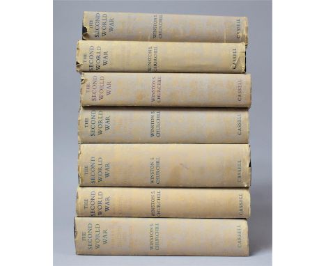 A Set of Four Volumes of The Second World War by Winston Churchill Published by Cassel, Complete with Dust Jackets. Vol I Fir