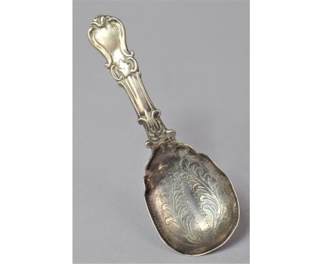 A Victorian Silver Tea Caddy Spoon by George Unite, Birmingham 1846, Has Been Repaired 