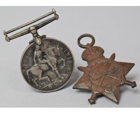 Two WWI Medals Awarded S4-060163 Pte A J Hall, Army Service Corps 