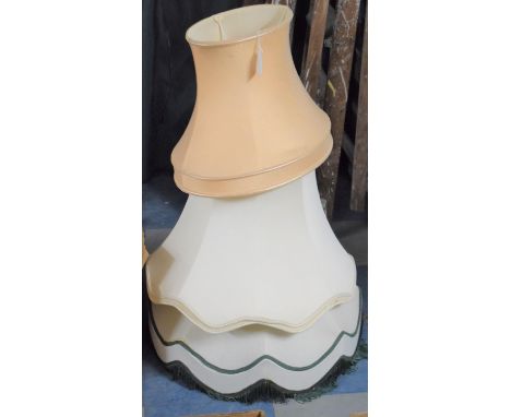 A Collection of Three Standard Lamp Shades 
