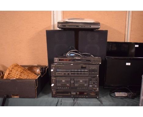 A Collection of Technics Seperates to Include DC Turbo Automatic Turntable System SL-L20, Quartz Tuner, Integrated Amplifier,