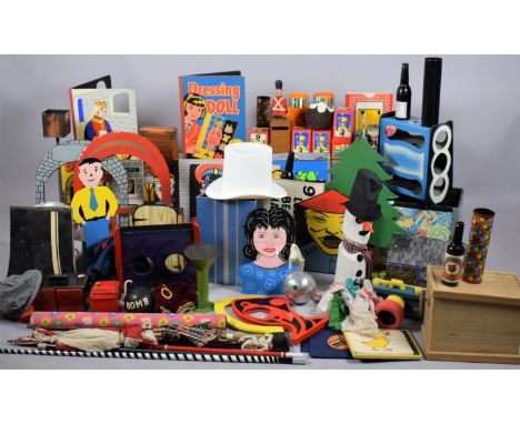 A Large Collection of Late 20th Century Professional Magicians Props and Tricks etc 