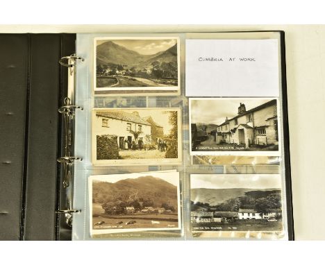 POSTCARDS: CUMBRIA AT WORK, a collection of approximately 385 Postcards and Photocards in one Album, thematically relating to