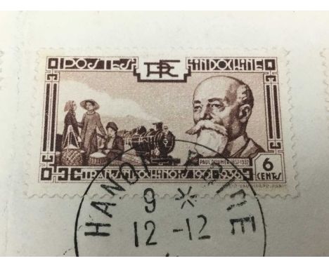 INDO CHINA & BRITISH, Philatelic covers, together with British flight postcards, also an interesting ticket from WWIQty: cont