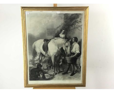 FOUR VICTORIAN PRINTS, 19TH CENTURY  including a mezzotint by M. Skelton of Mrs Scott Moncreiff after the original by Sir Hen