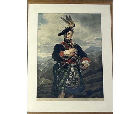 HENRY MACBETH-RAEBURN RA (SCOTTISH, 1860-1947) AFTER GEORGE SANDERS, THE COCK OF THE NORTH CHROMO-LITHOGRAPH depicting George