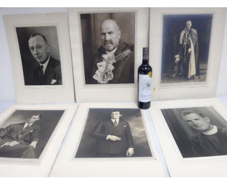 Lafayette Studio large size specimen photographs x 6 - Unknown, Col John D Laurie JP, Cddm Sir A Duff blemishes, Unknown, Mon
