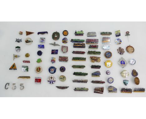 A large quantity of 70 mostly enamel badges some old and rare (approx 70).