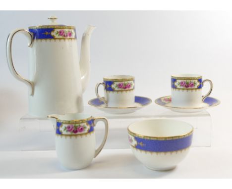 Allertons floral coffee set, set of decorative tiles and a De Morgan style tile (22)