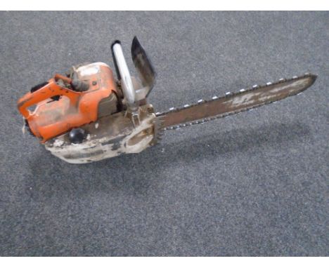 A Stihl chainsaw.