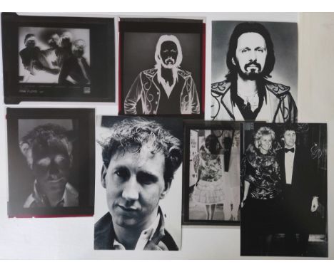Vintage negatives of the original line up of Pink Floyd in 1967, and other negatives of Pink Floyd and The Who band members.