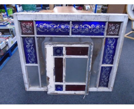 Two part antique sash windows 