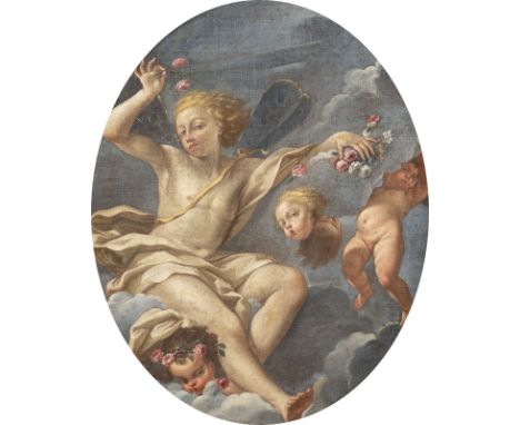 GIOVANNI GIOSEFFO DAL SOLE (ATTR.)10. Dezember 1654 Bologna - 22. Juli 1719 EbendaDER WIND ZEPHY ODER DIE ALLEGORIE DES FRÜHL