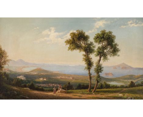 GEORGE HEMING MASON (ATTR.)1818 - 1872Süditalienische Landschaft Öl auf Leinwand. 40 x 66 cm (R. 55 x 82 cm). Bez. unten rech