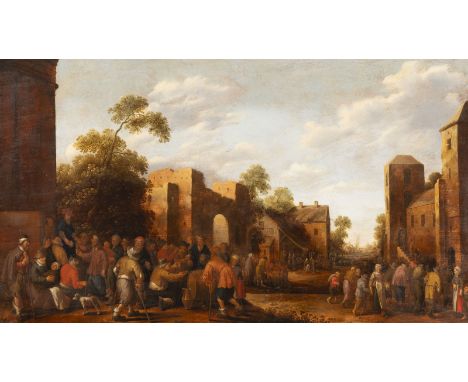 JOOST CORNELISZ DROOCHSLOOT1586 Utrecht - 14. Mai 1666 EbendaDIE SIEBEN WERKE DER BARMHERZIGKEIT Öl auf Eichenholztafel. 60 x