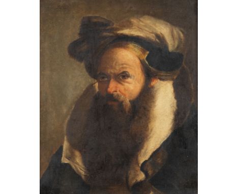 GIOVANNI DOMENICO TIEPOLO (UMKREIS)30. August 1727 Venedig - 03. März 1804 EbendaKOPF EINES GELEHRTEN Öl auf Leinwand (altdou