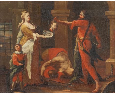 FRANZ JOSEF RAMSPERGER (AUCH RABENSPERGER)Um 1730 Österreich - 13. April 1788 SalzburgSALOME MIT DEM KOPF JOHANNES DES TÄUFER