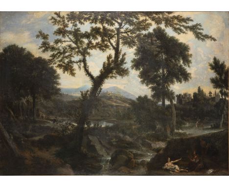 CLAUDE LORRAIN (NACHFOLGER DES 17. JH.)('Ursprünglich: Claude Gellée')1600 Chamagne - 1682 Rom (Nachfolger)MONUMENTALES BILDW