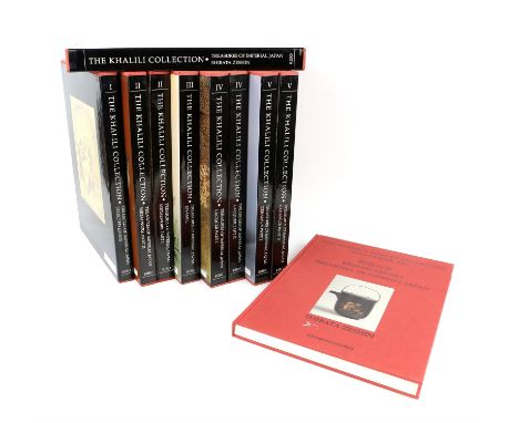 Nasser D Khalili collection of Japanese Art, in nine volumes, comprising,  I selected essays, II Metalwork Parts 1 and 2, III