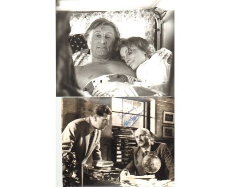  Vintage Photographs with Attached Autographs collection. A highly unusual batch of around 45 vintage 8x10 black and white an