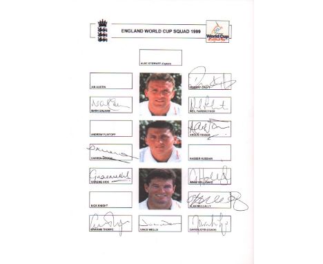  Cricket Signed World Cup Team Sheets 52 team sheets in nice album from a numbers of events inc 1999, 2003, 2007, 2009. Some 