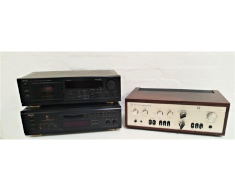 SOLID STATE INTEGRATED AMPLIFIERmodel SQ507X, a Denon DRM-550 cassette deck and a Denon DMD-1000 mini disk recorder, together
