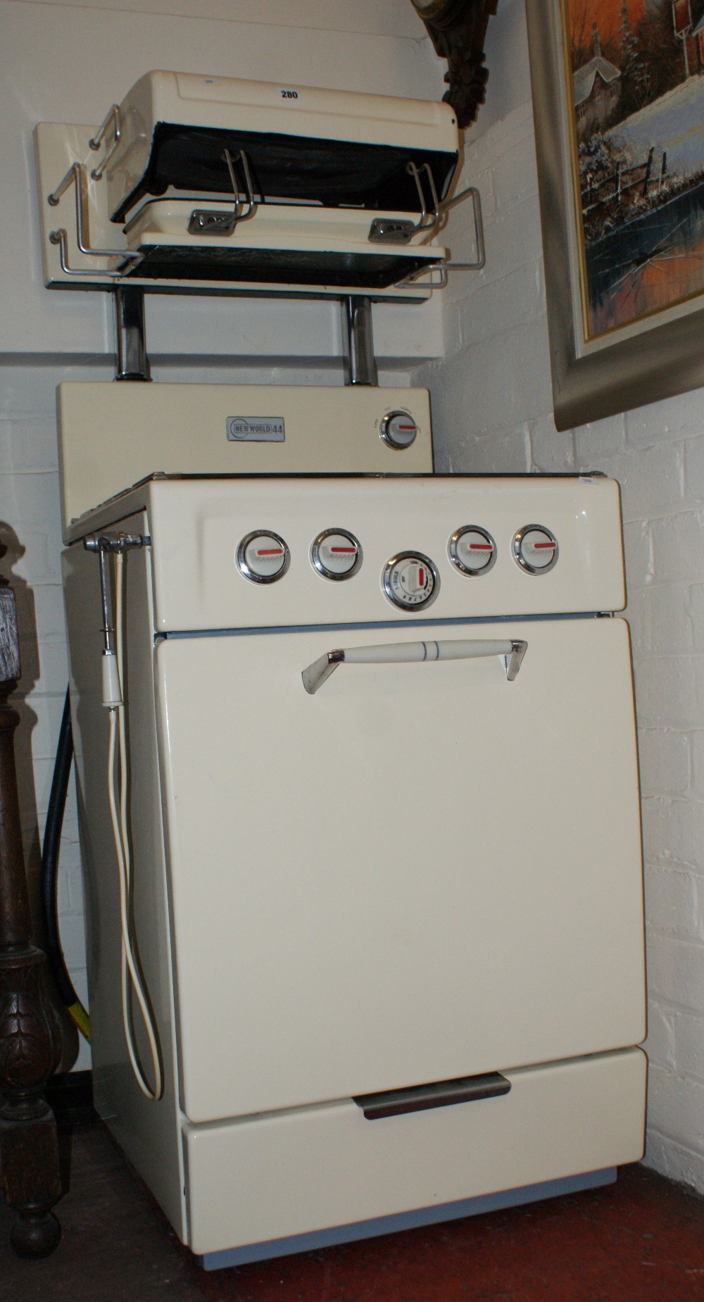 Vintage gas cooker by New World model no. 44