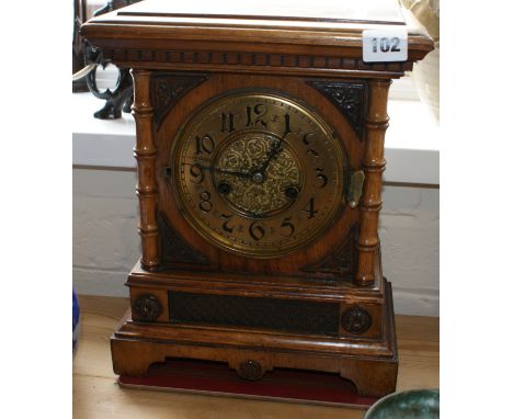 Victorian mahogany case bracket clock