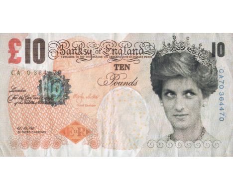 Banksy (British b.1974), ‘Di-Faced Tenner’, 2004, offset lithograph in colours on paper; sheet: 7.6 x 14.3cm  