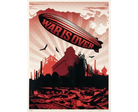 Shepard Fairey (American b.1970), ‘War Is Over’, 2007, screen print in colours on paper, signed, dated and numbered from an e