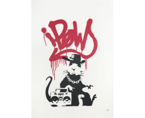 Banksy (British b.1974), ‘Gangsta Rat’, 2004, screen print in colours, numbered from an edition of 350 in pencil, published b