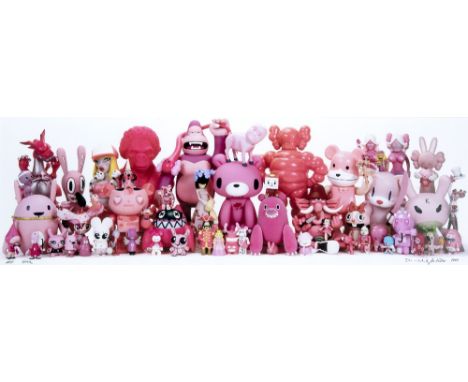 Daniel &amp; Geo Fuchs (German Couple), 'Kaws - Toy Giants Group Shot (Pink)', 2007, digital print on Kodak Endura paper, sig