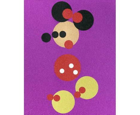 Damien Hirst (British b.1965), 'Minnie - Pink Glitter (Large)', 2016, silkscreen print with glitter, signed and numbered from