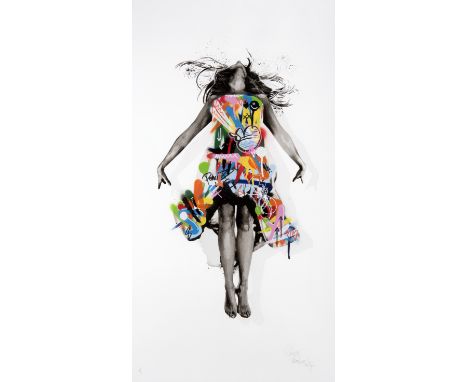 Martin Whatson &amp; Snik (Collaboration), ‘Fix The Sky’, 2017, hand embellished screen print in colours, signed by both arti