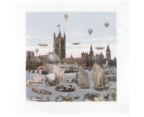 Peter Blake (British b.1932), 'River Thames - Regatta', 2012, screen print in colours on Somerset paper, signed and numbered 