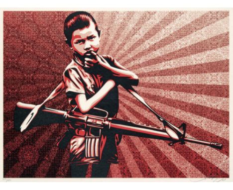 Shepard Fairey (American b.1970), ‘Duality Of Humanity 5', 2009, screen print in colours on paper, signed, dated and numbered