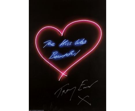 Tracey Emin (British b.1963), ‘The Kiss Was Beautiful’, 2016, offset lithograph in colours on 250 gsm silk finish paper, sign