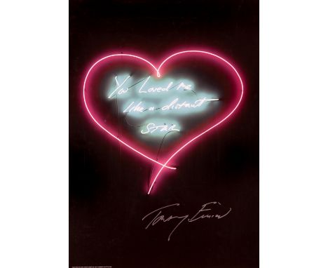 Tracey Emin (British b.1963), ‘You Loved me Like A Distant Star’, 2016, offset lithograph in colours on 250 gsm silk finish p