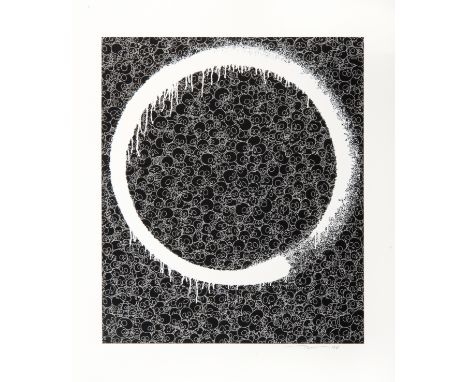 Takashi Murakami (Japanese b.1962), 'Enso: Facing The Pitch-Black Void', 2018, silkscreen on paper, signed and numbered form 