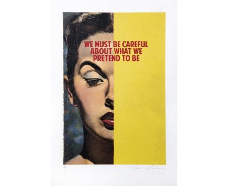 Connor Brothers (British b.1968), ‘We Must Be Careful About What We Pretend To Be (First Edition)’, 2015, giclee with silkscr