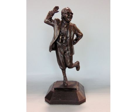 Novelty cold cast resin figure of Eric Morecambe  by Graham Ibbeson, (signature), 35 cm high (boxed)