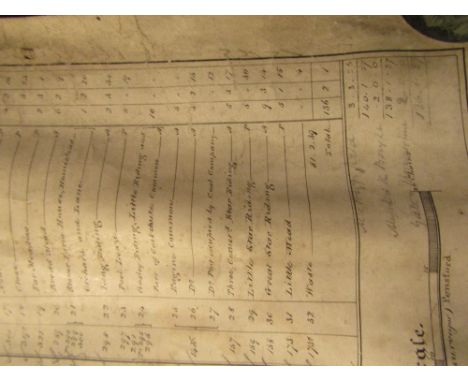 PLAYER T (Surveyor) - Parish map, hand drawn on vellum by T Player - being a map of New Lodge and Stover Estates in the Paris