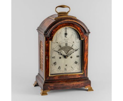 A GEORGE III BRASS-MOUNTED MAHOGANY STRIKING & REPEATING VERGE BRACKET CLOCKBy Bennington & Thorpe, London, Circa 1790The bro