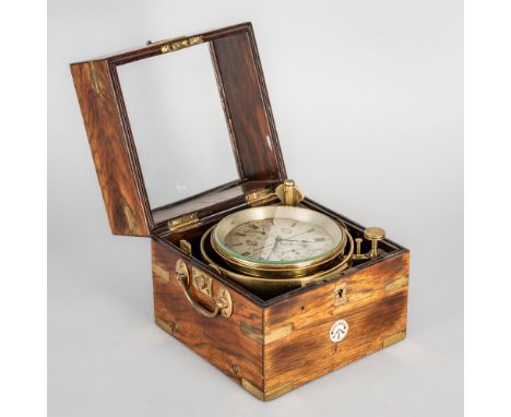 SIR GEORGE AIRY'S TRANSIT OF VENUS 1874 EXPEDITION - A VICTORIAN BRASS-BOUND ROSEWOOD TWO-DAY OBSERVATORY CHRONOMETERBy Charl
